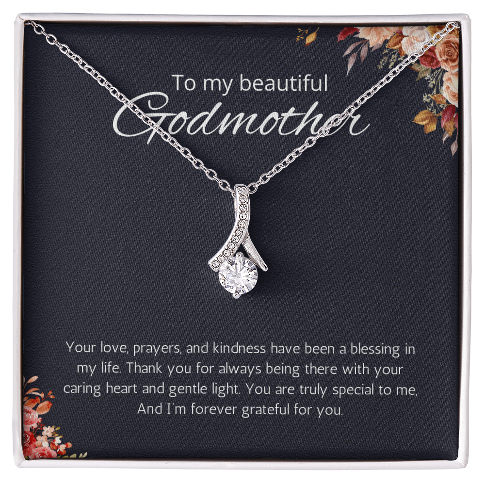 Godmother Gift from Godson or Goddaughter, Godmother Necklace Alluring Beauty Jewelry