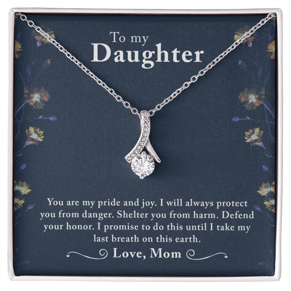 You Are My Pride, Daughter Gift Necklace, Birthday Gift Necklace For Daughter, Daughter appreciation Gift Necklace, Necklace From Mom