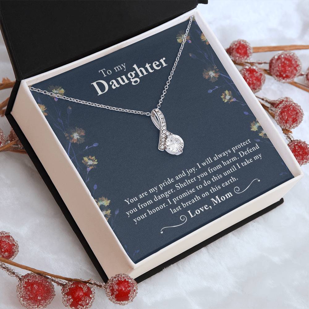 You Are My Pride, Daughter Gift Necklace, Birthday Gift Necklace For Daughter, Daughter appreciation Gift Necklace, Necklace From Mom