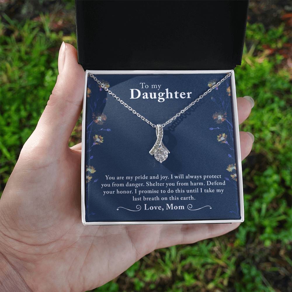 You Are My Pride, Daughter Gift Necklace, Birthday Gift Necklace For Daughter, Daughter appreciation Gift Necklace, Necklace From Mom