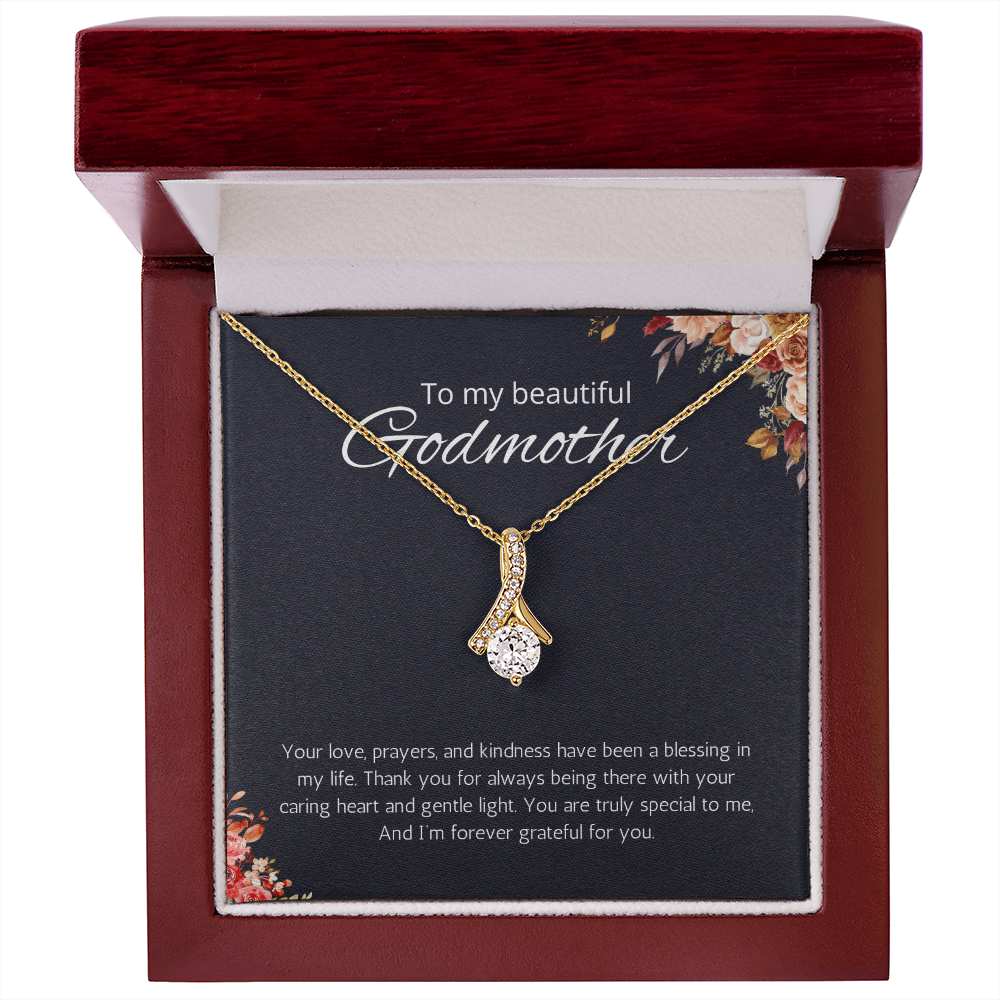Godmother Gift from Godson or Goddaughter, Godmother Necklace Alluring Beauty Jewelry