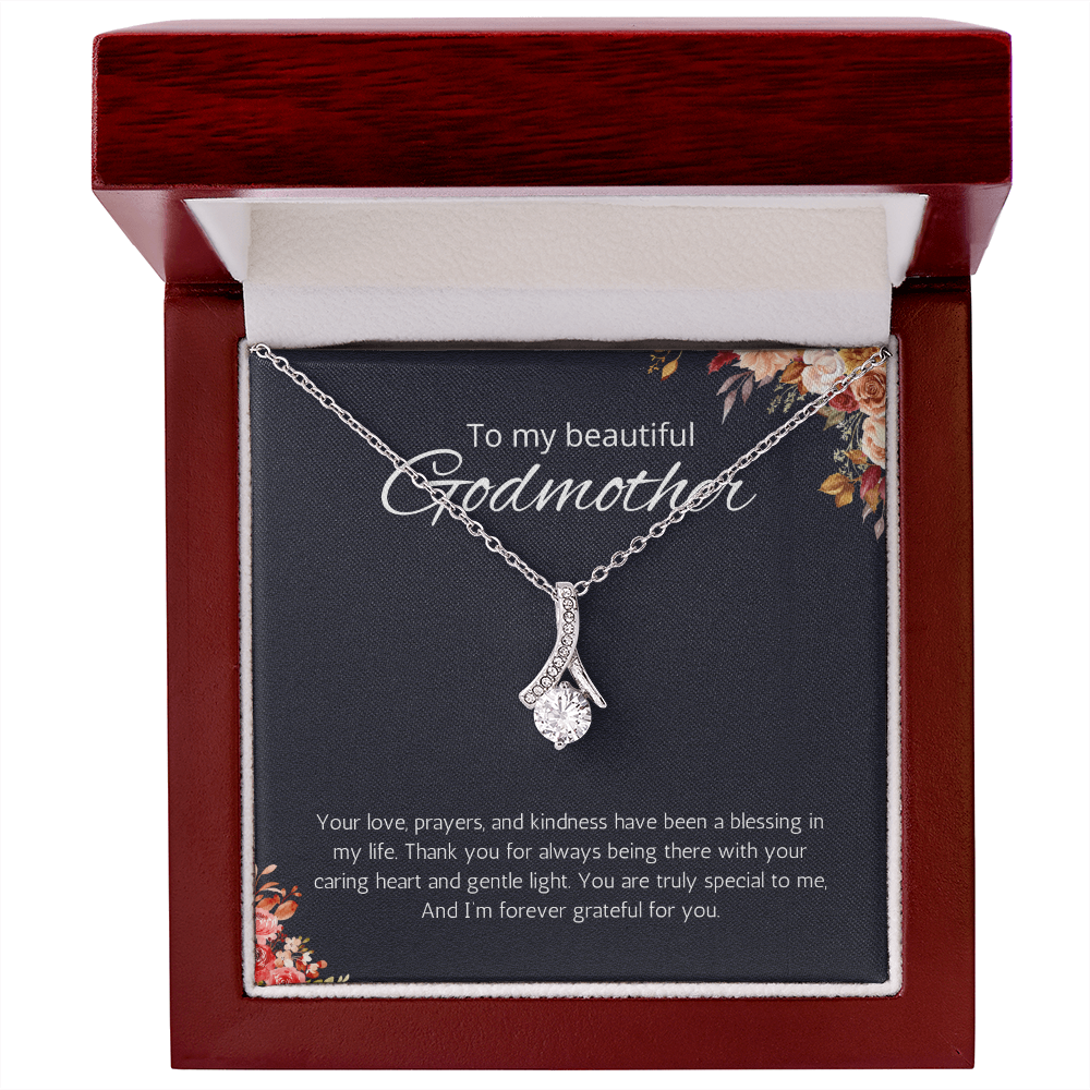Godmother Gift from Godson or Goddaughter, Godmother Necklace Alluring Beauty Jewelry