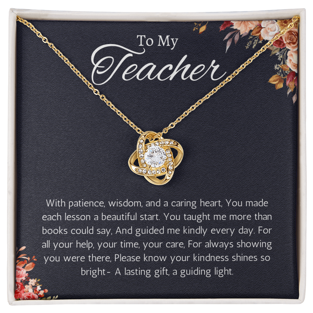 Teacher Appreciation Gift Necklace Jewelry for Teacher From Student Thank You Present for Teacher