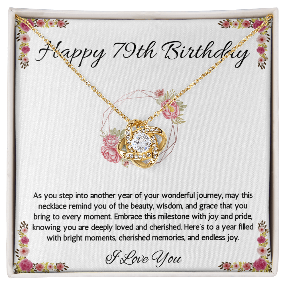79th Birthday Gift Necklace, 79th Birthday Jewelry, Turning 79, necklace For Wife, Grandma, Mom, Woman, Birthday Gift Necklace For 79 Year Old