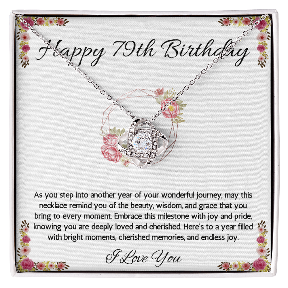 79th Birthday Gift Necklace, 79th Birthday Jewelry, Turning 79, necklace For Wife, Grandma, Mom, Woman, Birthday Gift Necklace For 79 Year Old
