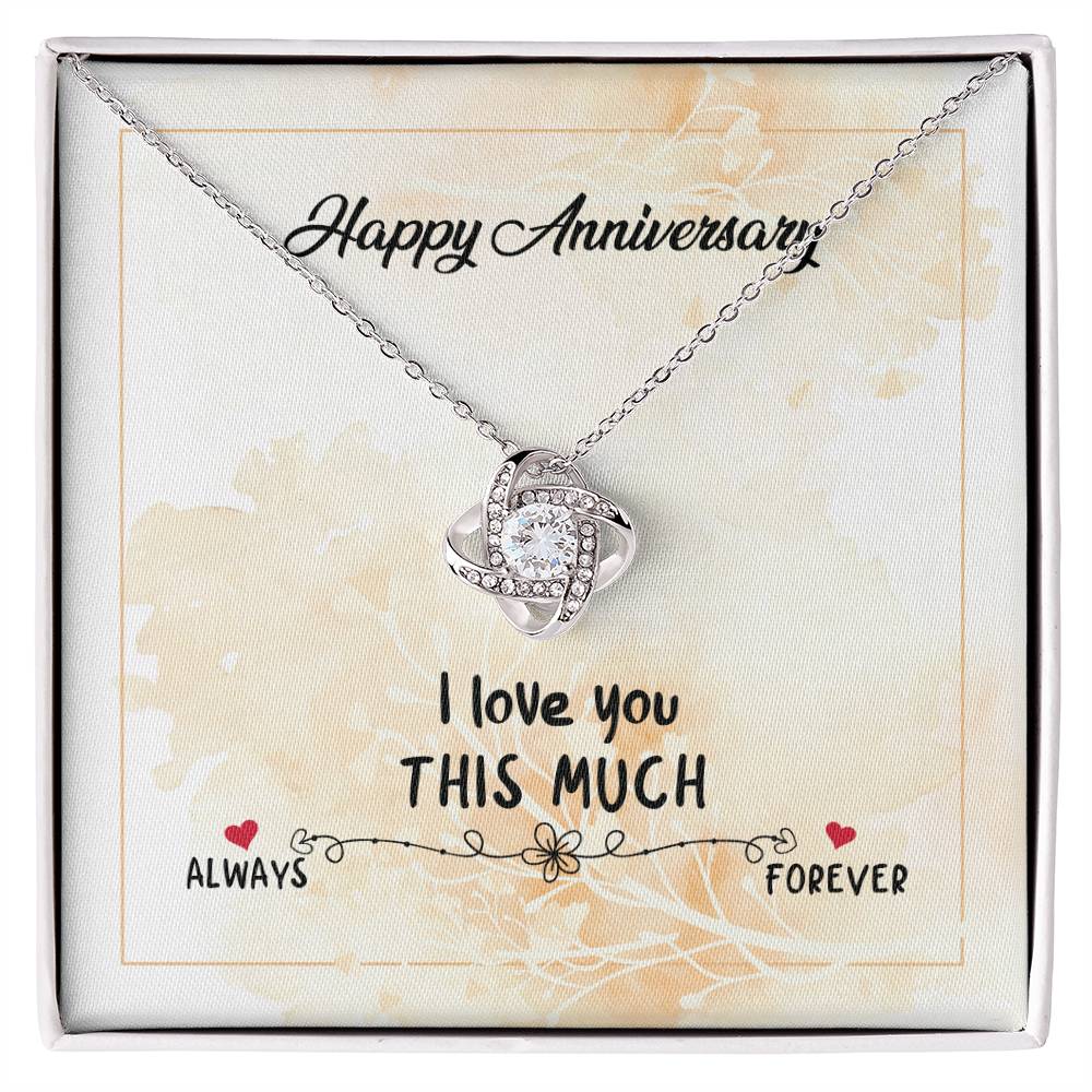 Anniversary Gift Necklace For Wife,Love You Forever And Always, Wedding Anniversary Gift Necklace, Gift For Wife, From Husband