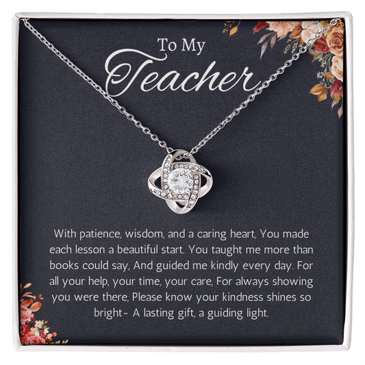 Teacher Appreciation Gift Necklace Jewelry for Teacher From Student Thank You Present for Teacher
