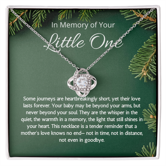 Baby Loss Gift for mom, Infant Loss, Loss of Baby love knot Necklace, Miscarriage Jewelry, Pregnancy Loss sorry for your loss Condolence present