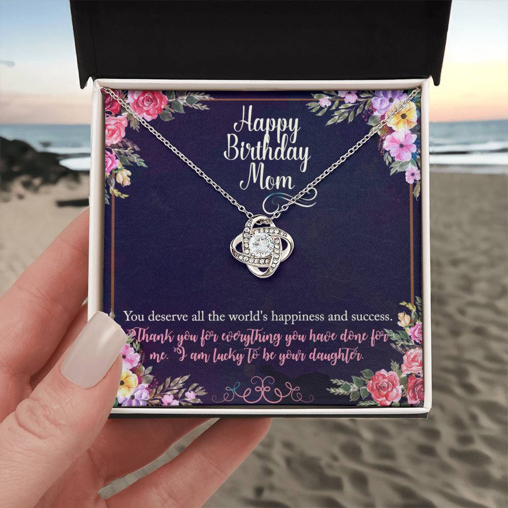 Birthday Gift Necklace For Mother, Gift Necklace From Daughter, Moms gift for Birthday, Thank you Mom