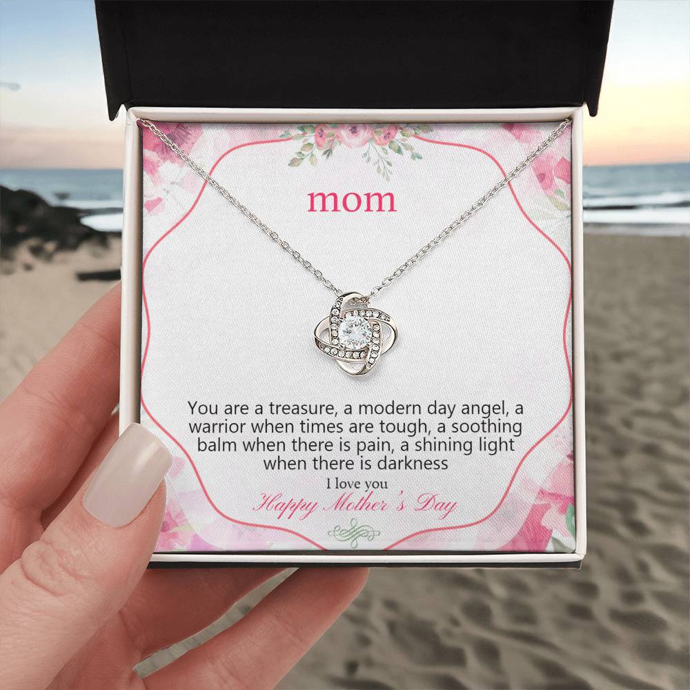 Mothers Day Special Gift Necklace, Moms Gift Necklace, happy Mothers Day, Gift From Son Daughter, Love Knot Gift Necklace, Mother Gift Necklace