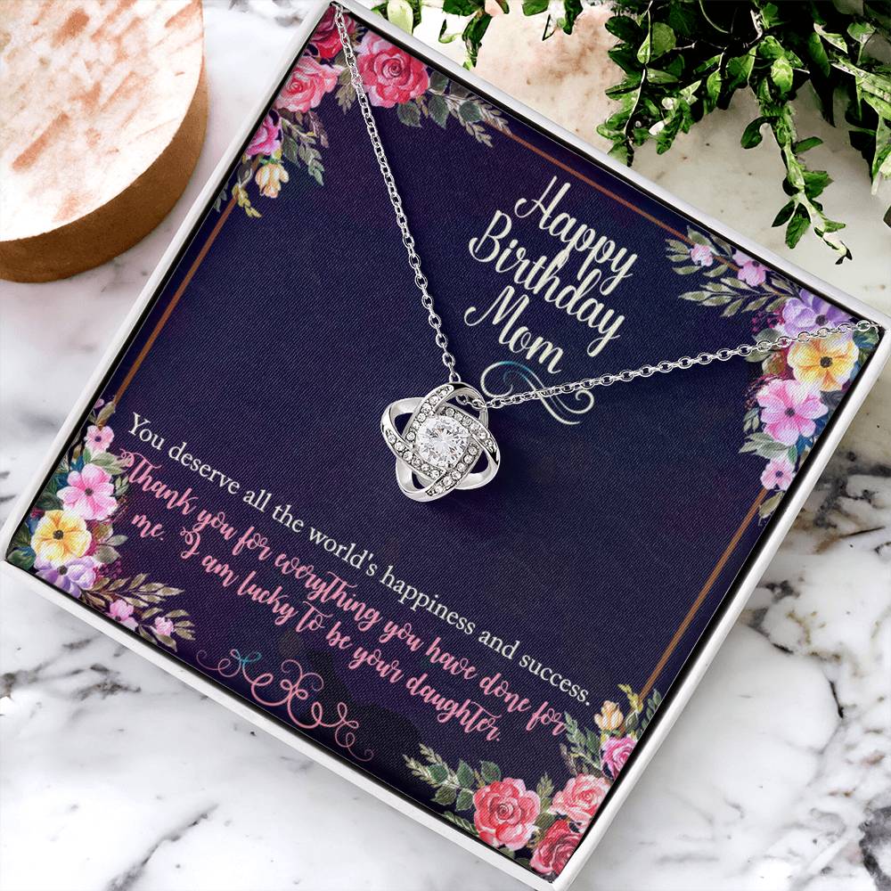 Birthday Gift Necklace For Mother, Gift Necklace From Daughter, Moms gift for Birthday, Thank you Mom