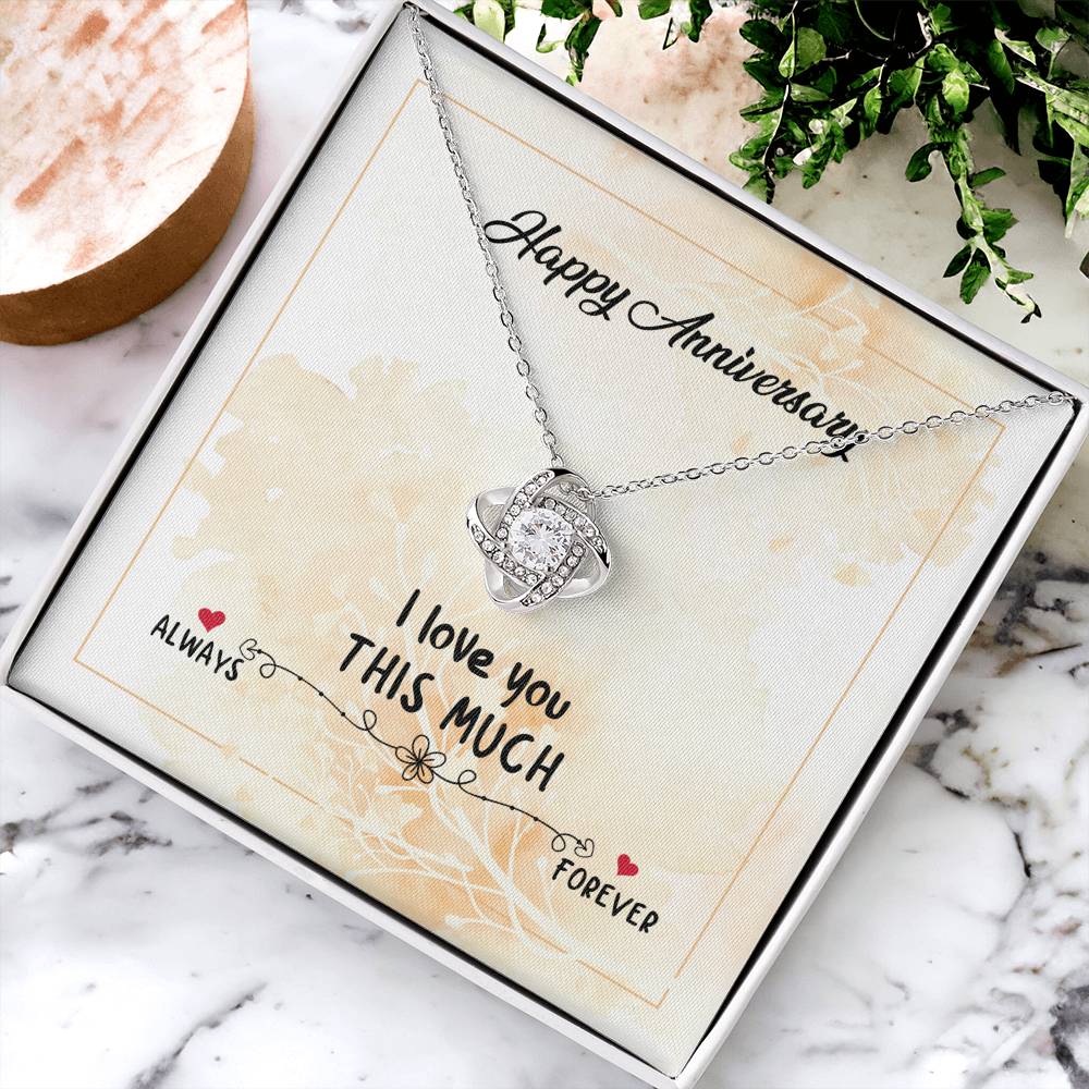 Anniversary Gift Necklace For Wife,Love You Forever And Always, Wedding Anniversary Gift Necklace, Gift For Wife, From Husband