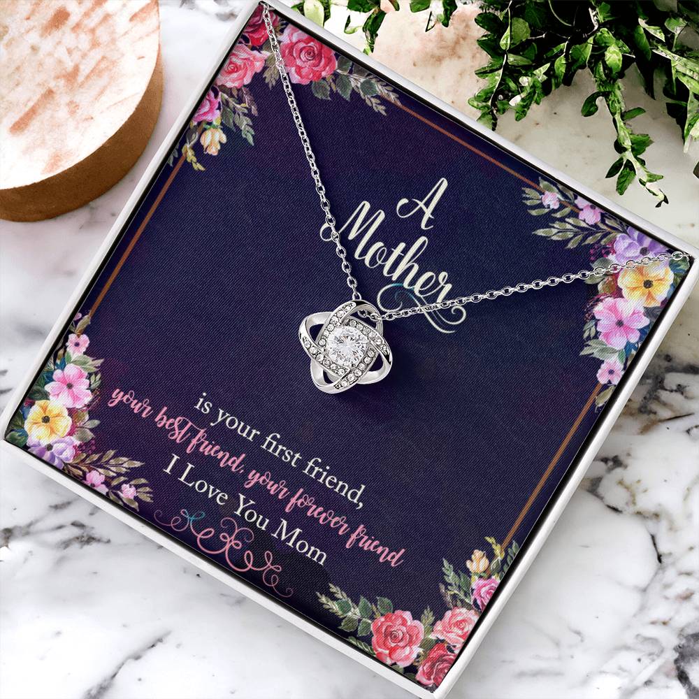 Mothers Gift Necklace, Mother is The Best Friend Forever, Mothers Birthday Gift Necklace, Mothers Day Gift Necklace, Gift From Son, Daughter