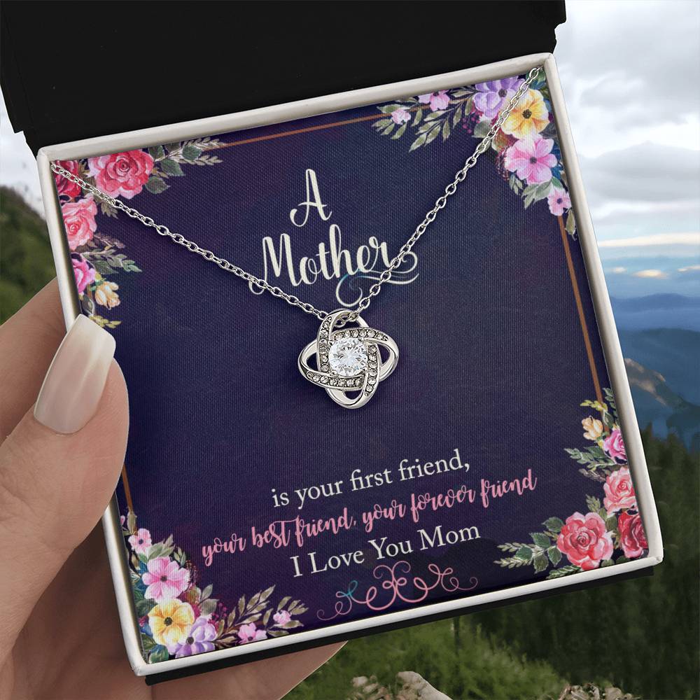 Mothers Gift Necklace, Mother is The Best Friend Forever, Mothers Birthday Gift Necklace, Mothers Day Gift Necklace, Gift From Son, Daughter