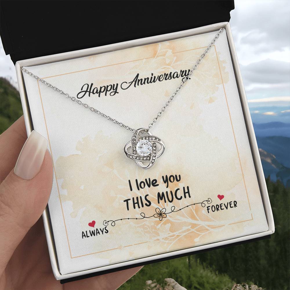 Anniversary Gift Necklace For Wife,Love You Forever And Always, Wedding Anniversary Gift Necklace, Gift For Wife, From Husband