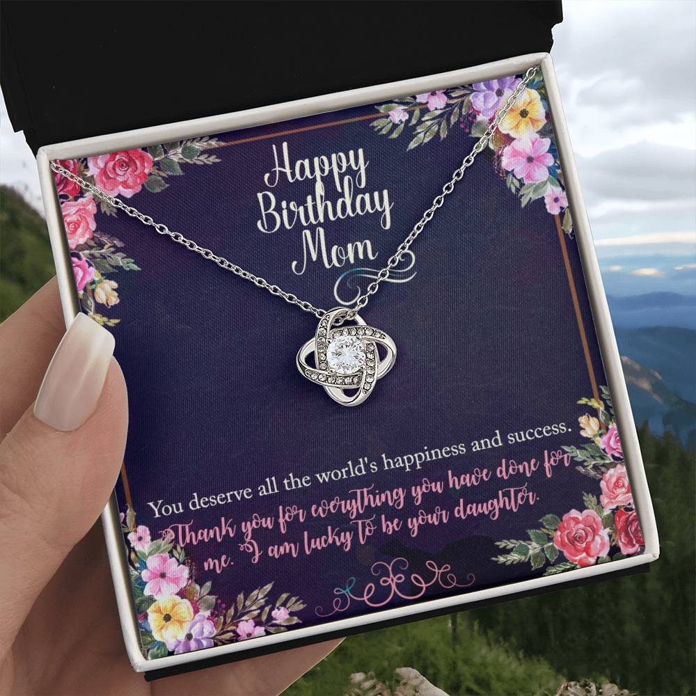 Birthday Gift Necklace For Mother, Gift Necklace From Daughter, Moms gift for Birthday, Thank you Mom