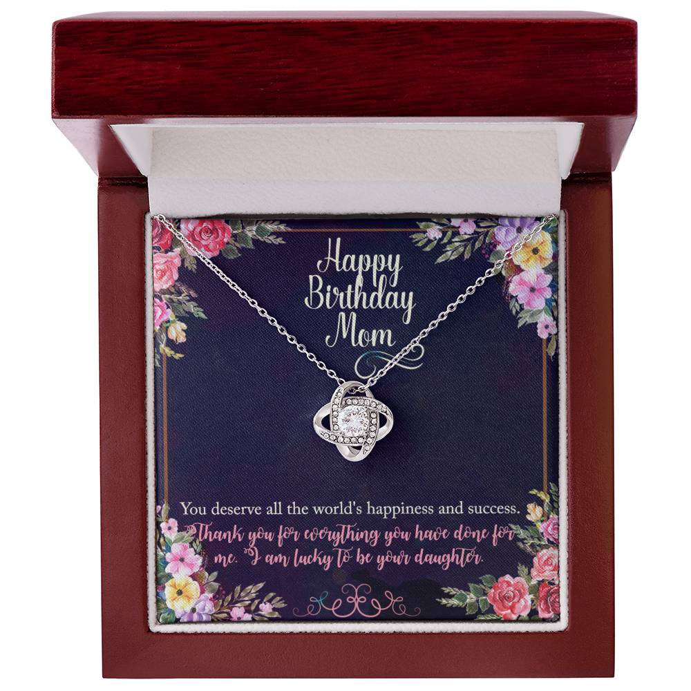 Birthday Gift Necklace For Mother, Gift Necklace From Daughter, Moms gift for Birthday, Thank you Mom
