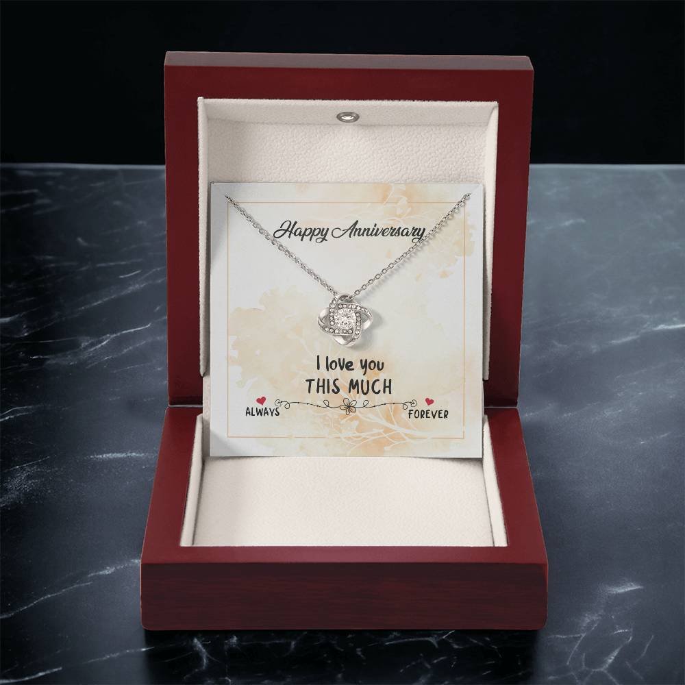 Anniversary Gift Necklace For Wife,Love You Forever And Always, Wedding Anniversary Gift Necklace, Gift For Wife, From Husband