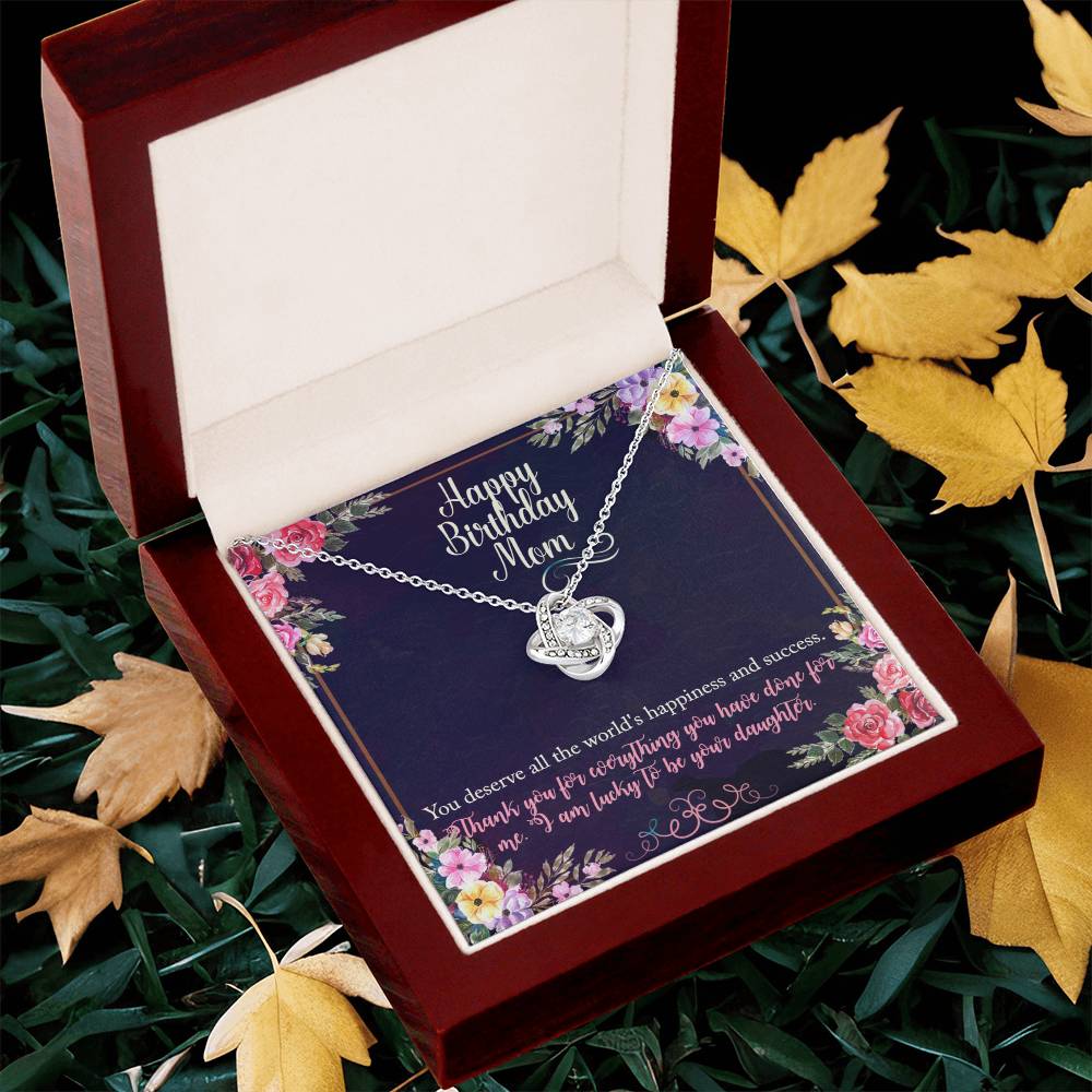 Birthday Gift Necklace For Mother, Gift Necklace From Daughter, Moms gift for Birthday, Thank you Mom