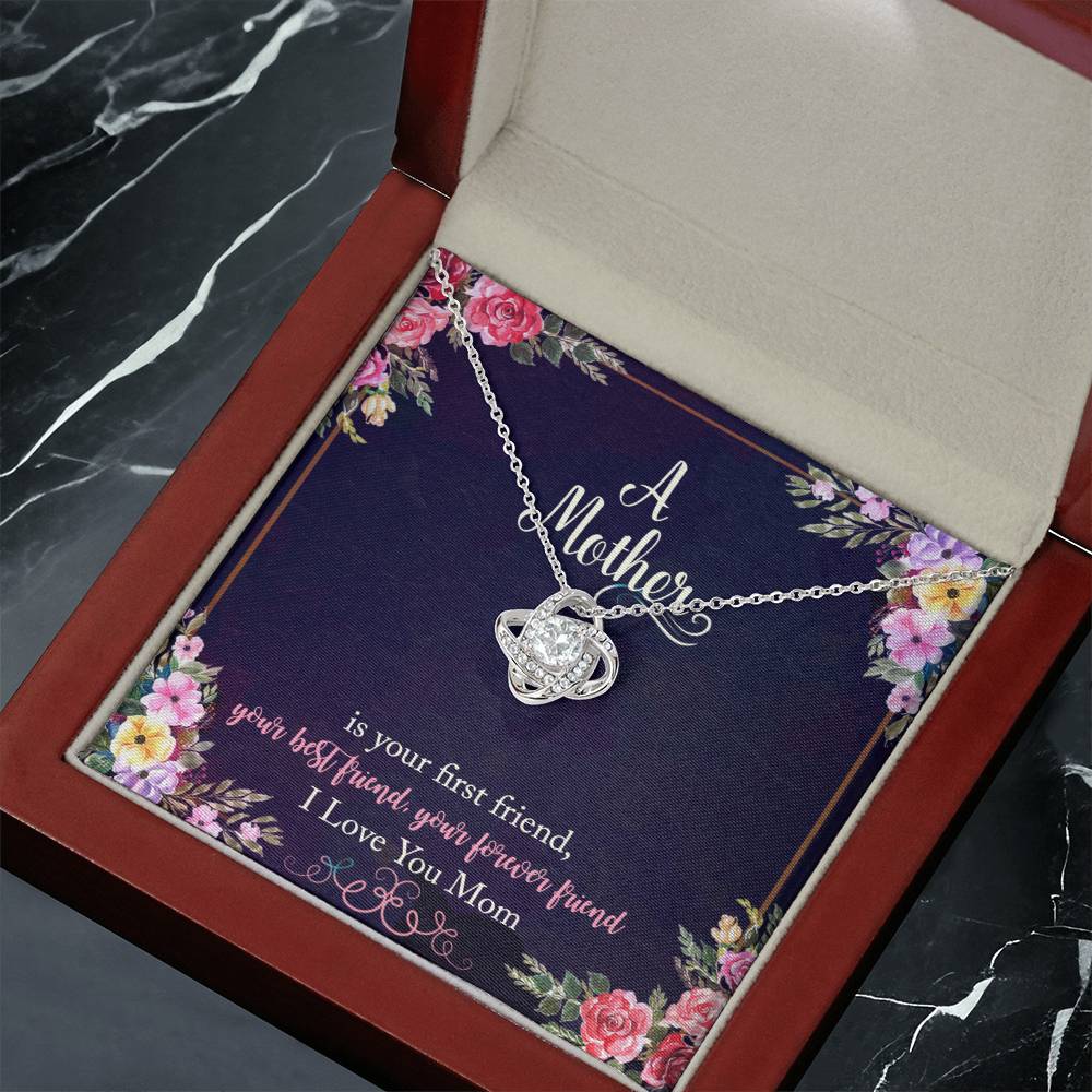 Mothers Gift Necklace, Mother is The Best Friend Forever, Mothers Birthday Gift Necklace, Mothers Day Gift Necklace, Gift From Son, Daughter