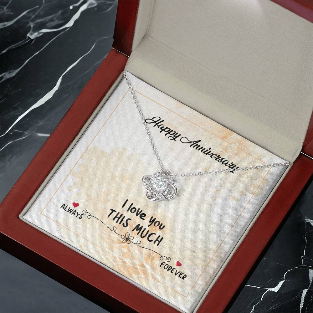 Anniversary Gift Necklace For Wife,Love You Forever And Always, Wedding Anniversary Gift Necklace, Gift For Wife, From Husband