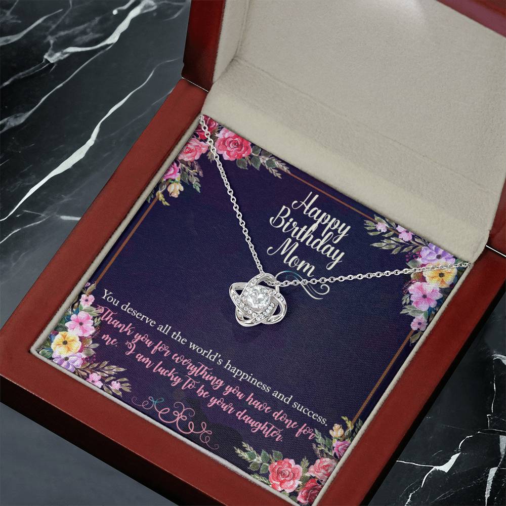 Birthday Gift Necklace For Mother, Gift Necklace From Daughter, Moms gift for Birthday, Thank you Mom