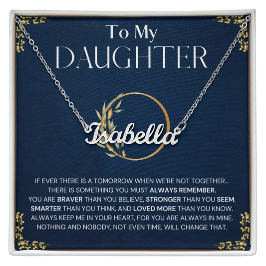 Daughter Gift Custom Name Necklace Birthday, Personalized Name necklace, Birthday Gift from Mom, Dad, Daughter Birthday