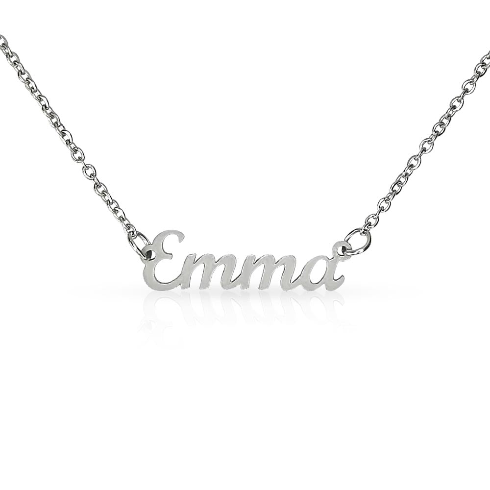Custom Name Necklace Personalized Name Necklace Birthday Gift for Her Gift for Daughter Wife Mom Name Necklace Gold/ Silver Name Jewelry