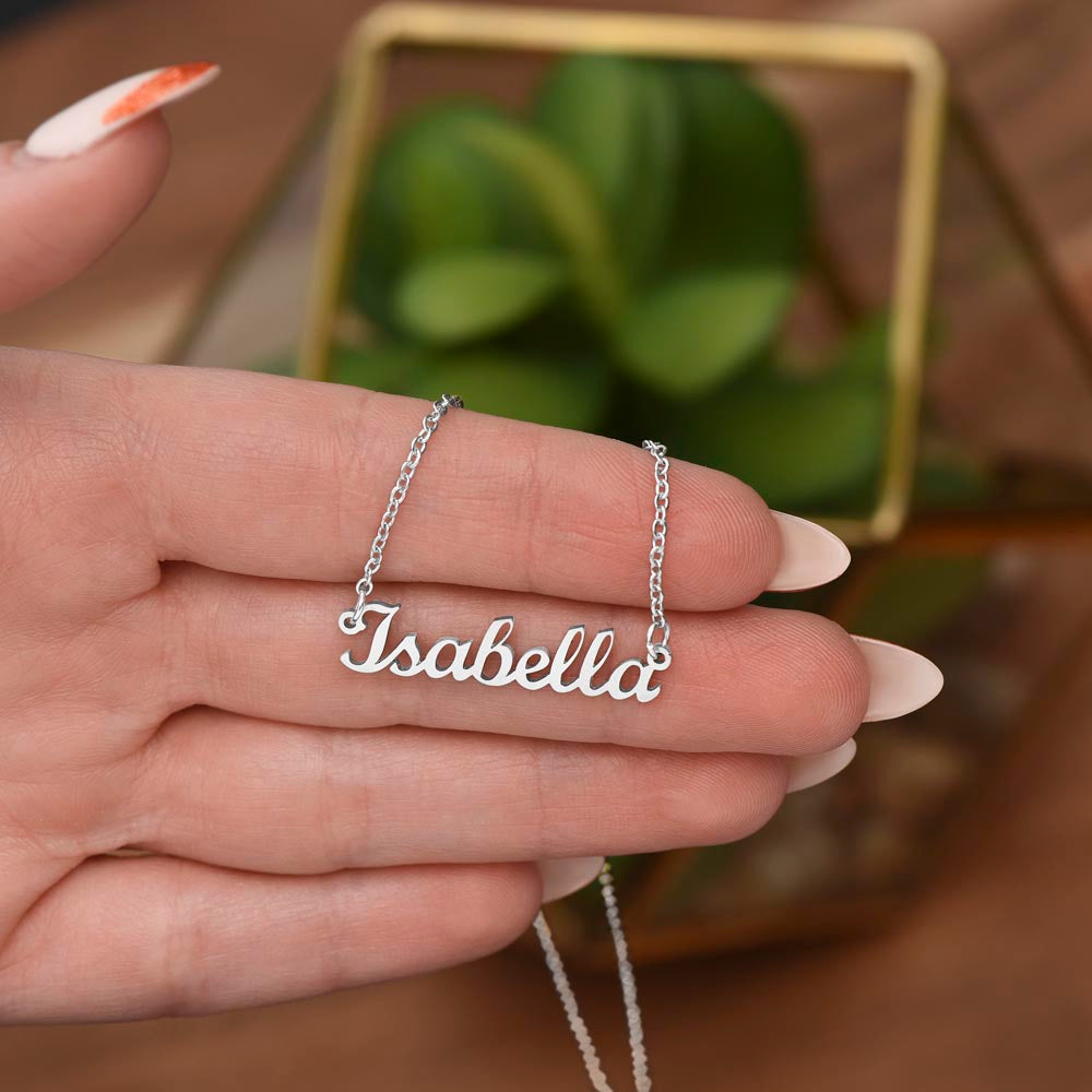 Custom Name Necklace Personalized Name Necklace Birthday Gift for Her Gift for Daughter Wife Mom Name Necklace Gold/ Silver Name Jewelry