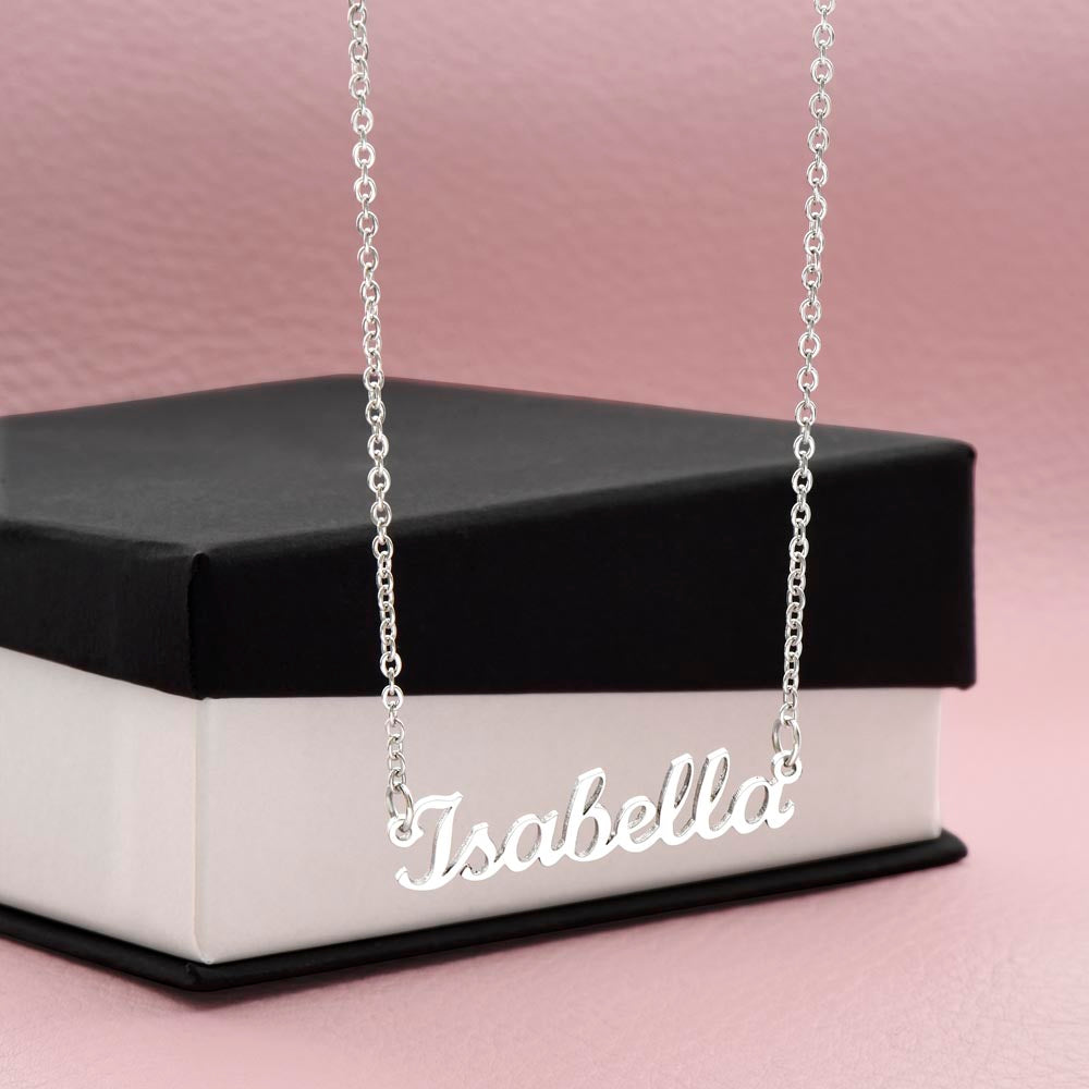 Custom Name Necklace Personalized Name Necklace Birthday Gift for Her Gift for Daughter Wife Mom Name Necklace Gold/ Silver Name Jewelry
