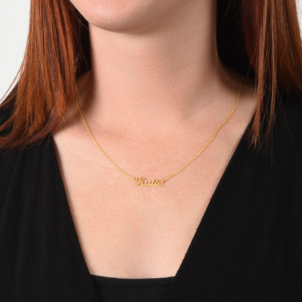 Custom Name Necklace Personalized Name Necklace Birthday Gift for Her Gift for Daughter Wife Mom Name Necklace Gold/ Silver Name Jewelry