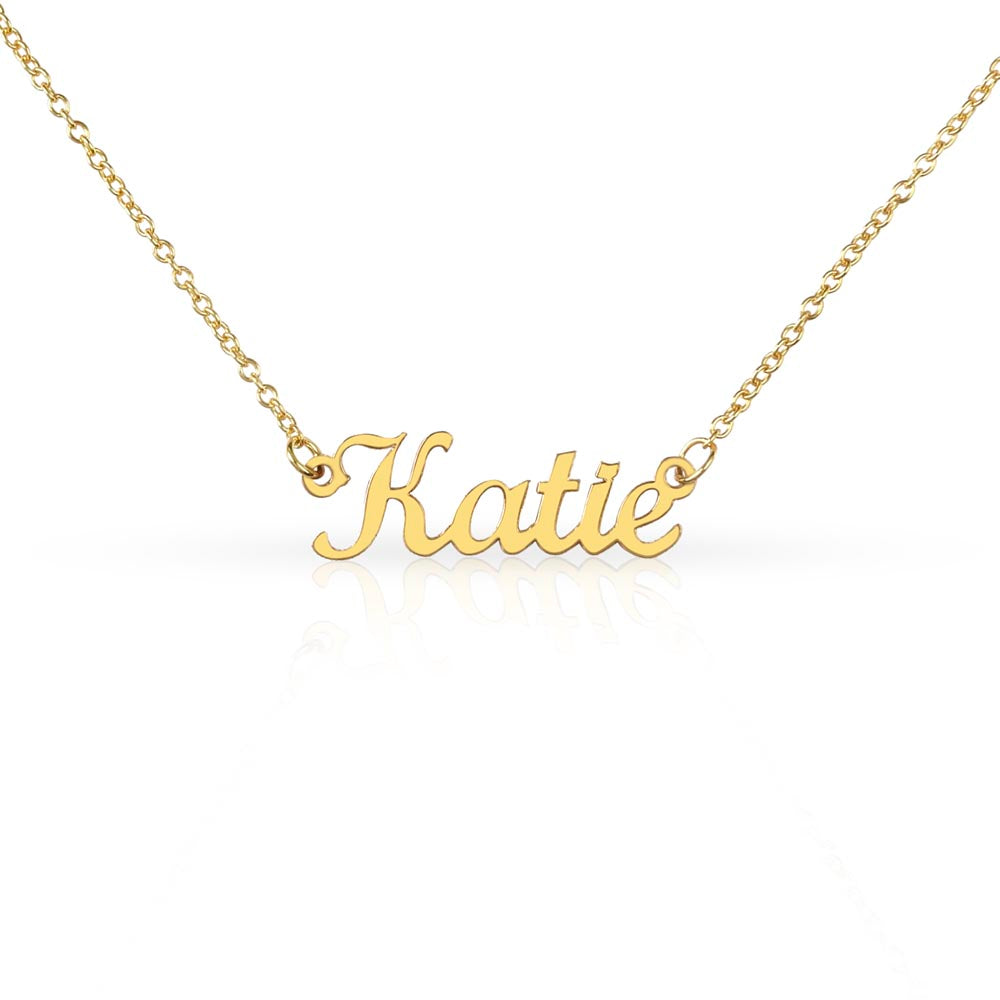 Custom Name Necklace Personalized Name Necklace Birthday Gift for Her Gift for Daughter Wife Mom Name Necklace Gold/ Silver Name Jewelry