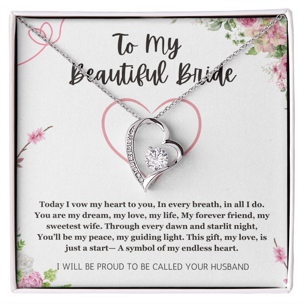 Wedding Day Gift For Bride From Groom, Forever Love Jewelry For Bride From Groom, Wedding gift From Groom, Wedding Gift For Bride