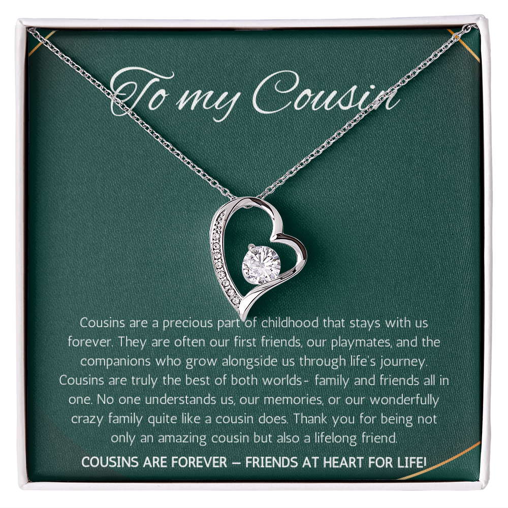 Cousin Gift Necklace, Cousin Best Friend Present, Cousins Christmas, Graduation Birthday, Gift Necklace Forever Love