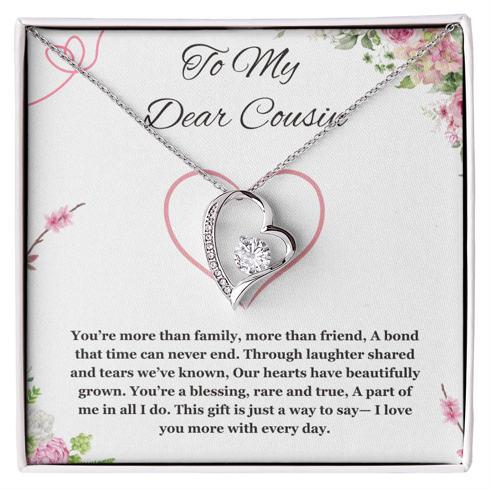 Cousin Gift Necklace, Forever Gift Jewelry For Cousin, Birthday Gift For Cousin, Best Friend Cousin Gift, Christmas Gift for Cousin