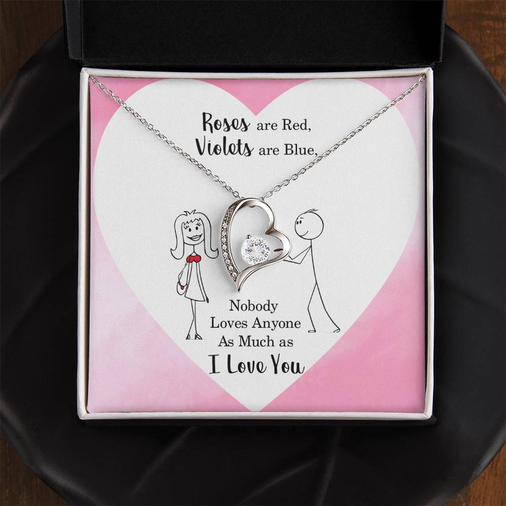 Soulmate Gift Necklace, Birthday Gift Necklace For Girlfriend, Soulmate, Wife, Valentines Day, Anniversary Gift Jewelry Forever Love Necklace