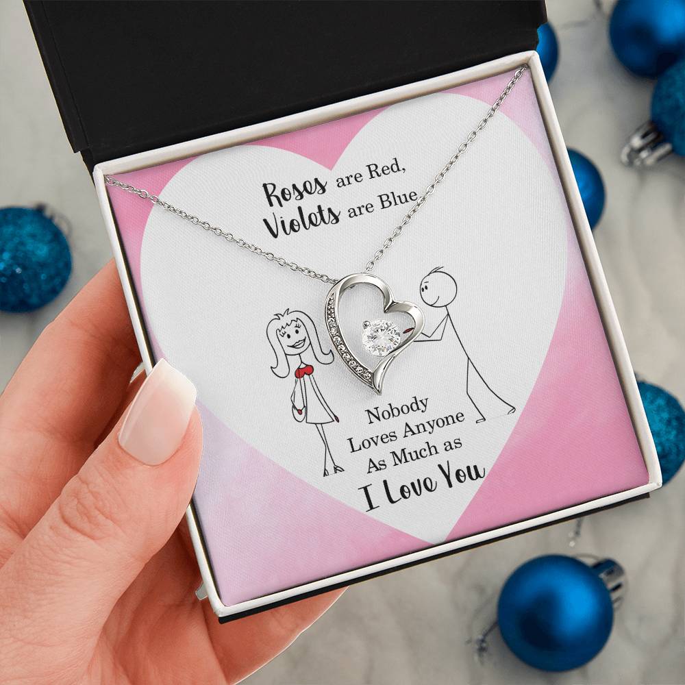 Soulmate Gift Necklace, Birthday Gift Necklace For Girlfriend, Soulmate, Wife, Valentines Day, Anniversary Gift Jewelry Forever Love Necklace