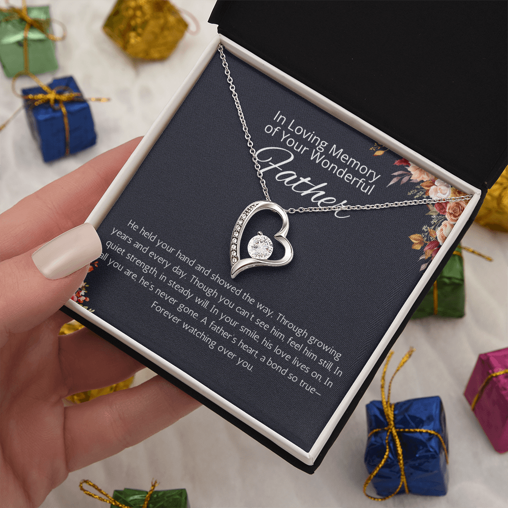Loss Of Father Gift Necklace, Father Remembrance Necklace to Daughter, Bereavement Gift Dad Memorial Gift, Dad Condolence Gift, Grief Gift