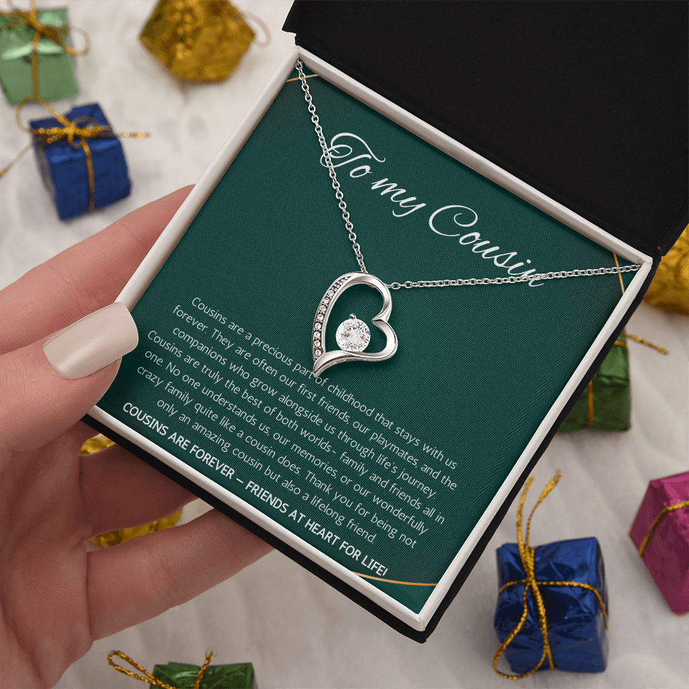 Cousin Gift Necklace, Cousin Best Friend Present, Cousins Christmas, Graduation Birthday, Gift Necklace Forever Love