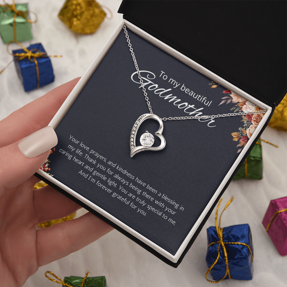 Granddaughter Gift Necklace for Birthday Graduation Forever Love Jewelry from Grandpa Grandma