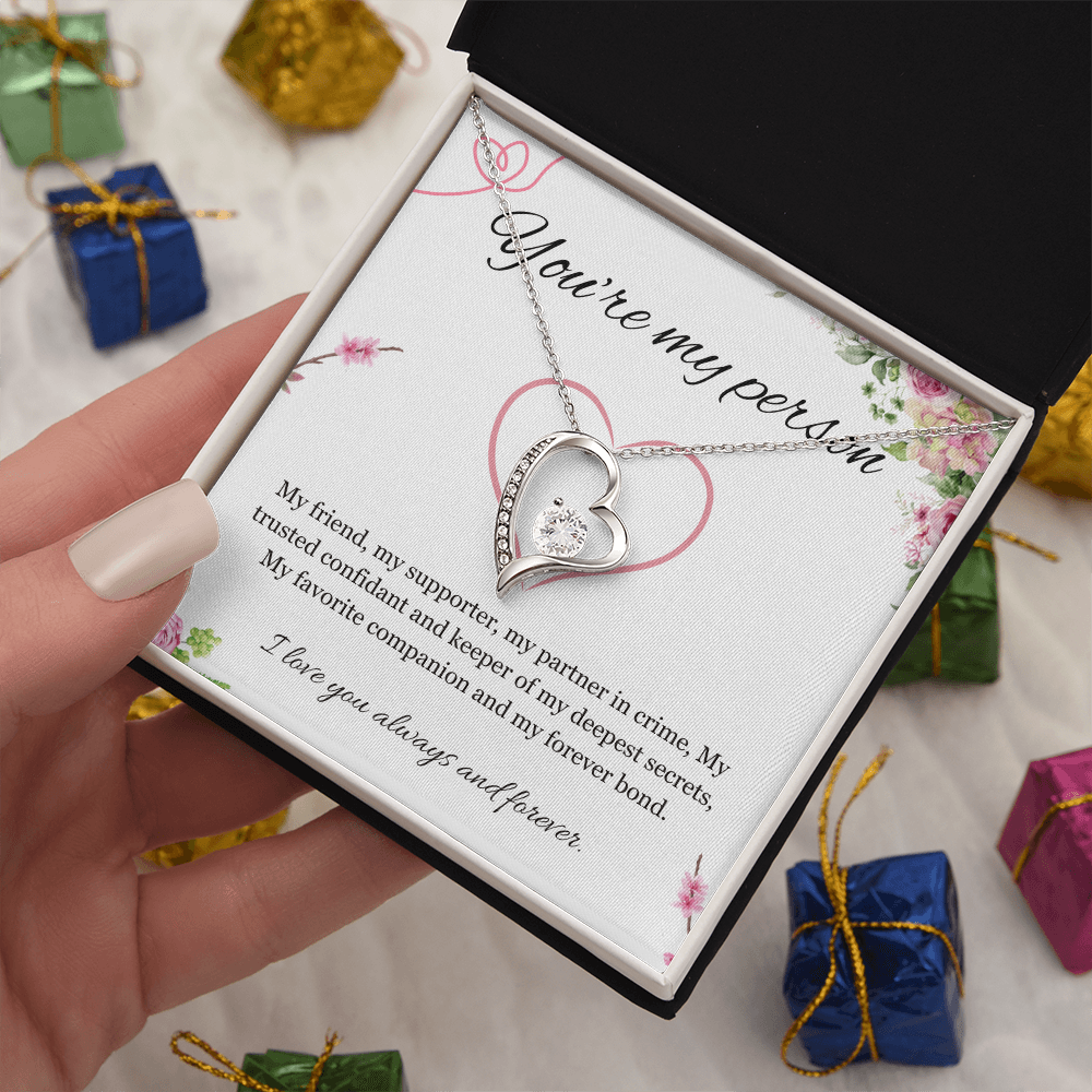 You are my Person Necklace, Best Friend Gift Necklace, Friendship, BFF, Best Friend Jewelry Forever Love