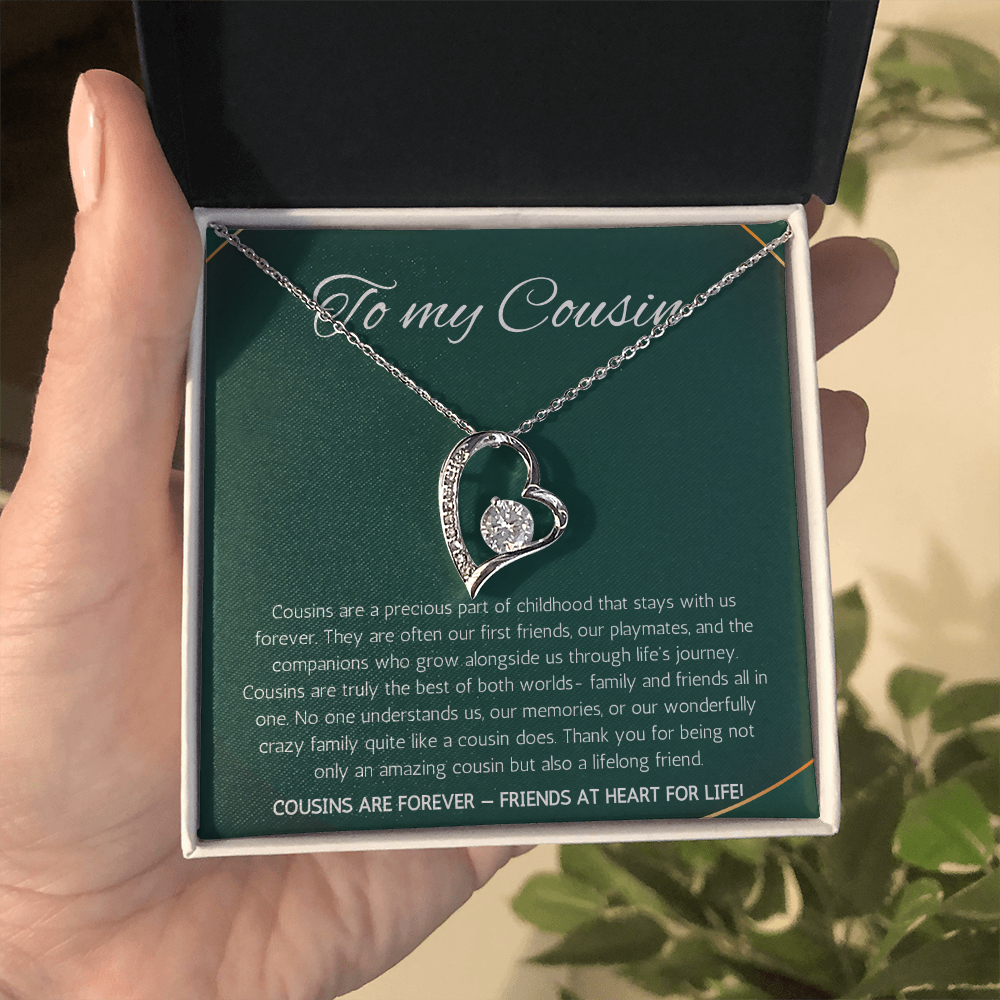 Cousin Gift Necklace, Cousin Best Friend Present, Cousins Christmas, Graduation Birthday, Gift Necklace Forever Love