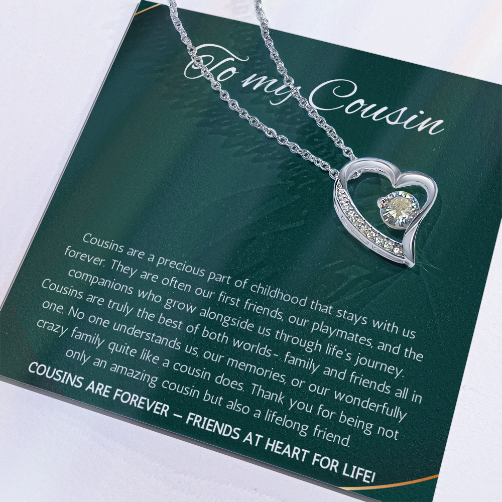 Cousin Gift Necklace, Cousin Best Friend Present, Cousins Christmas, Graduation Birthday, Gift Necklace Forever Love