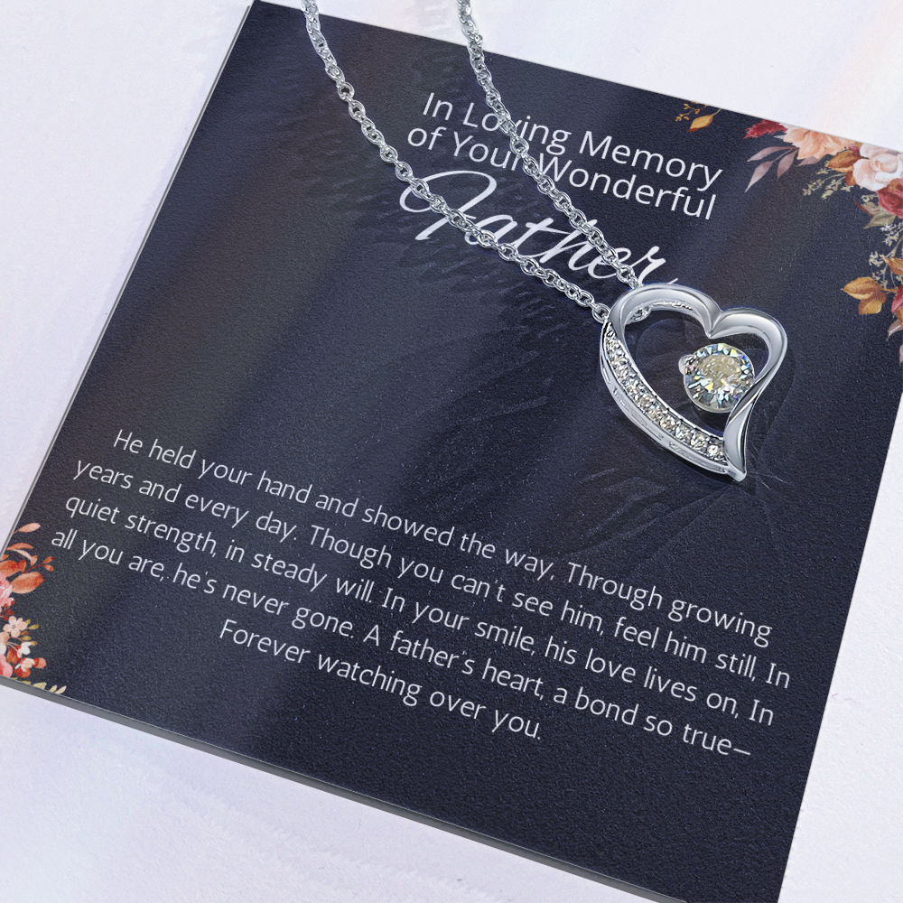 Loss Of Father Gift Necklace, Father Remembrance Necklace to Daughter, Bereavement Gift Dad Memorial Gift, Dad Condolence Gift, Grief Gift