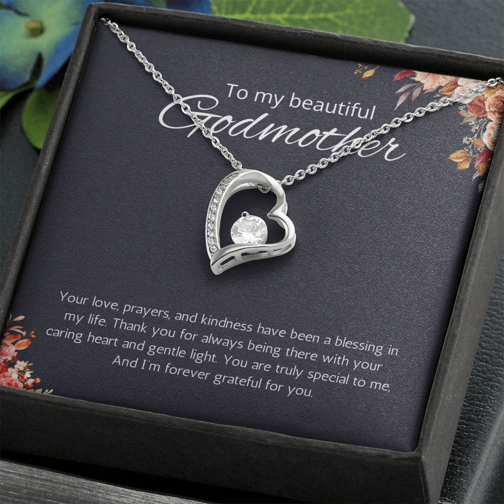 Granddaughter Gift Necklace for Birthday Graduation Forever Love Jewelry from Grandpa Grandma