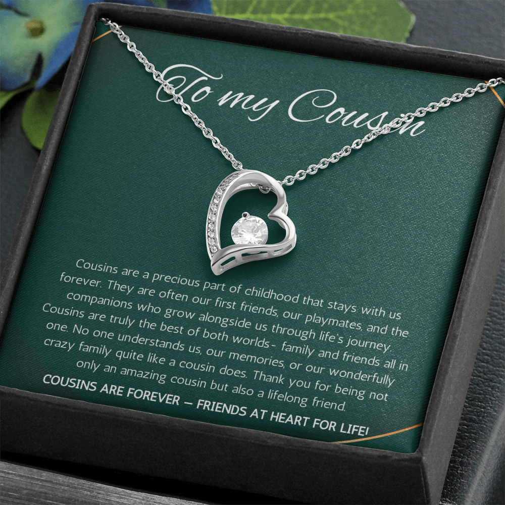 Cousin Gift Necklace, Cousin Best Friend Present, Cousins Christmas, Graduation Birthday, Gift Necklace Forever Love