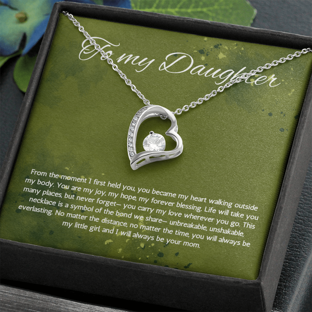 Daughter Gift Necklace From Mom Birthday Graduation Present from Mother Forever Love Jewelry