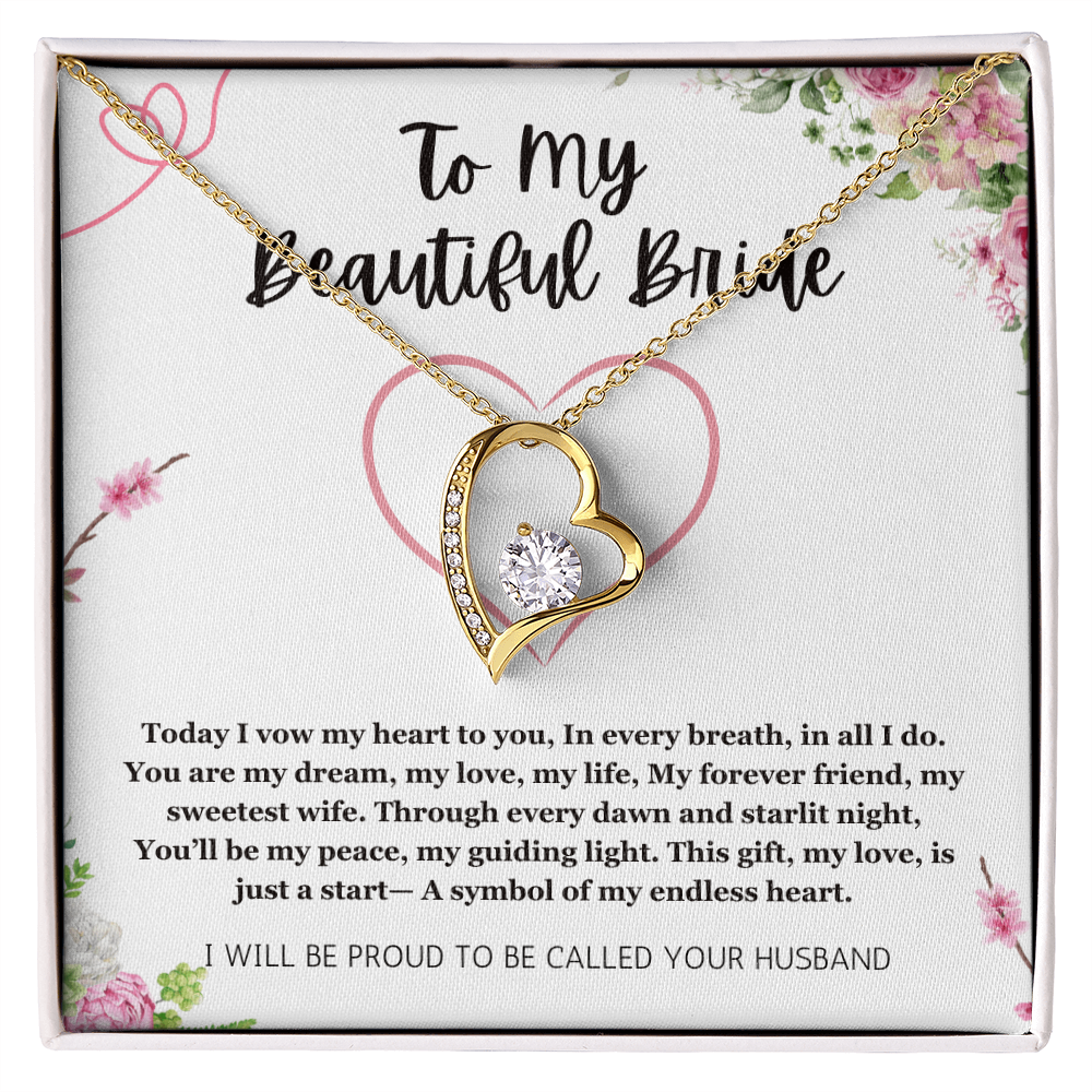 Wedding Day Gift For Bride From Groom, Forever Love Jewelry For Bride From Groom, Wedding gift From Groom, Wedding Gift For Bride