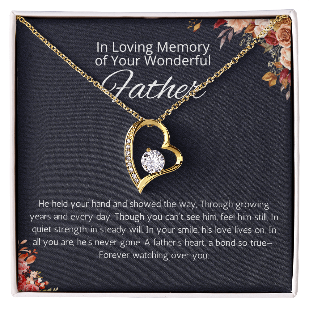 Loss Of Father Gift Necklace, Father Remembrance Necklace to Daughter, Bereavement Gift Dad Memorial Gift, Dad Condolence Gift, Grief Gift