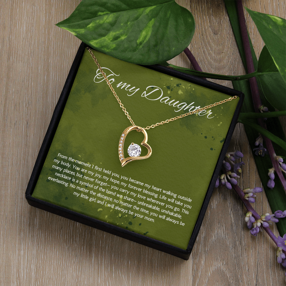 Daughter Gift Necklace From Mom Birthday Graduation Present from Mother Forever Love Jewelry